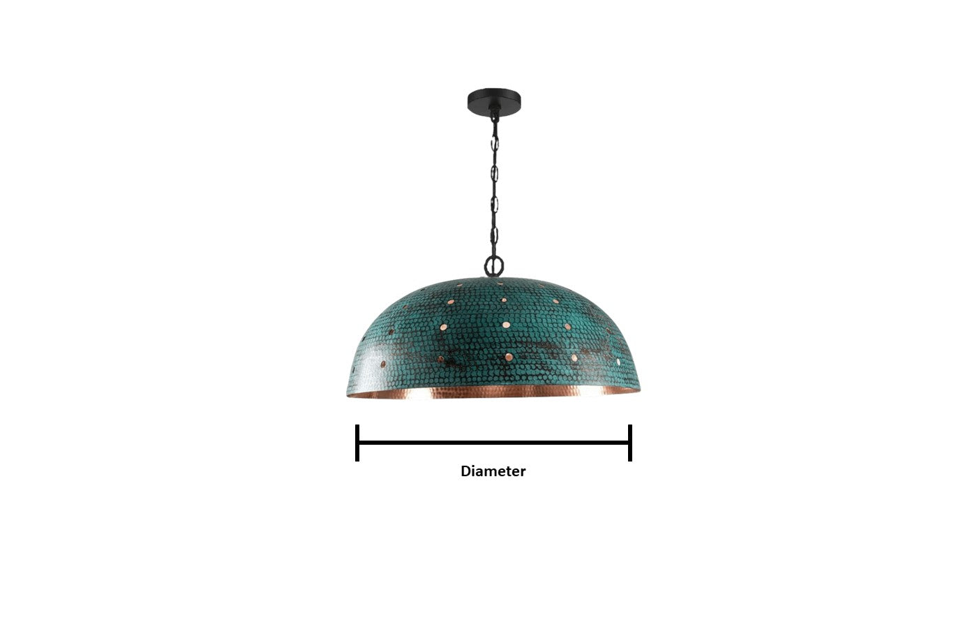 Oxidized Dome Pendant Light Brass Lampshade Ceiling Light , Copper Handmade Lighting Kitchen Island light ,Copper Lampshade Art deco lamp - Afoscraft