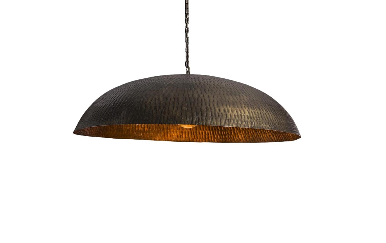 Hammered Black Dome Brass Pendant Light Lampshade Ceiling Light Kitchen Island light Lampshade Art decor